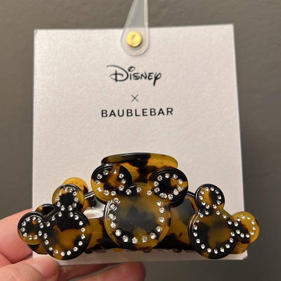 New! Disney x BAUBLEBAR Leopard Print bling Hair Clip - Picture 1 of 7
